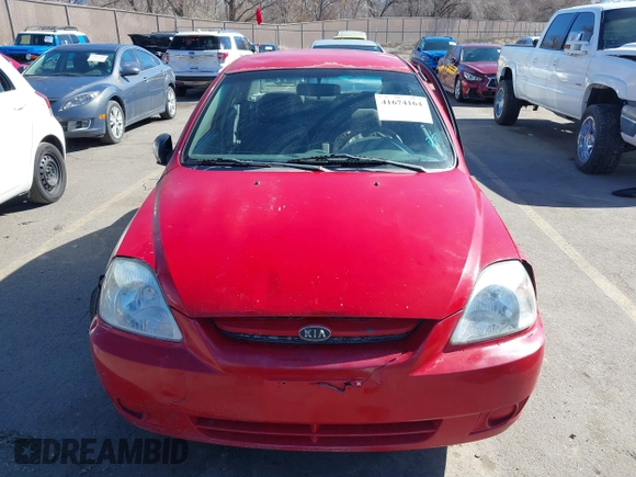 2004 Kia Rio with VIN KNADC125746285903, listed as a IAAI auction lot 41674164 with 202,845 mi miles. Bid and sale history available at carsss.com. Image 12.