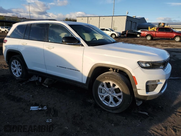2022 Jeep Grand Cherokee Limited with VIN 1C4RJGBGXN8630902, listed as a Copart auction lot 45595575 with 51,342 mi miles and Salvage title. Bid and sale history available at DreamBid. Image 4.