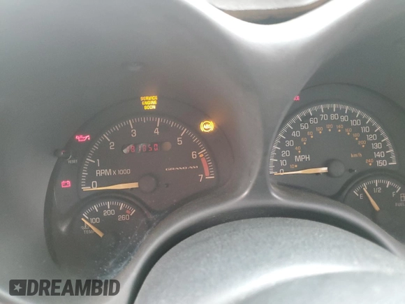 2000 Pontiac Grand Am GT with VIN 1G2NW52E2YM799735, listed as a Copart auction lot 51782455 with 181,850 mi miles and Salvage title. Bid and sale history available at DreamBid. Image 9.