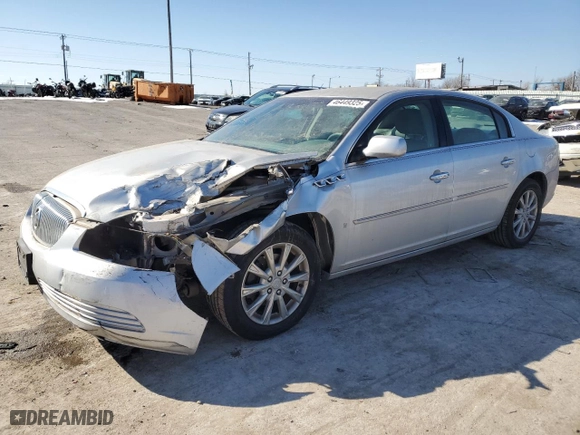 2009 Buick Lucerne CXL-3 with VIN 1G4HD57M19U138192, listed as a Copart auction lot 46449325 with 35,199 mi miles and Salvage Title. Bid and sale history available at carsss.com. Image 1.