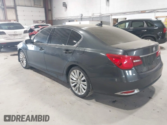 2014 Acura RLX Tech Pkg with VIN JH4KC1F5XEC000262, listed as a IAAI auction lot 42140494 with 193,669 mi miles. Bid and sale history available at carsss.com. Image 3.