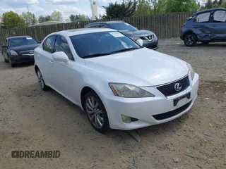 2008 Lexus IS 250 with VIN JTHCK262985019980, listed as a IAAI auction lot 42106541 with 197,860 mi miles. Bid and sale history available at carsss.com. Image 1.