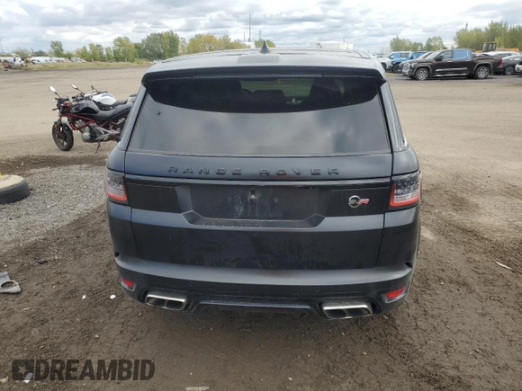 2020 Land Rover Range Rover Sport SVR with VIN SALWZ2RE2LA718179, listed as a Copart auction lot 73362244 with 78,055 mi miles and Salvage Title. Bid and sale history available at carsss.com. Image 6.