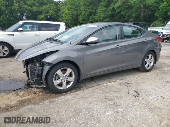 2013 Hyundai Elantra GLS z VIN 5NPDH4AE6DH415358, wystawiony jako Copart lot #58315245 z przebiegiem 112 231 mil mil oraz Szkoda całkowita • Salvage title. Historia ofert i sprzedaży dostępna na DreamBid. Obrazek 1.