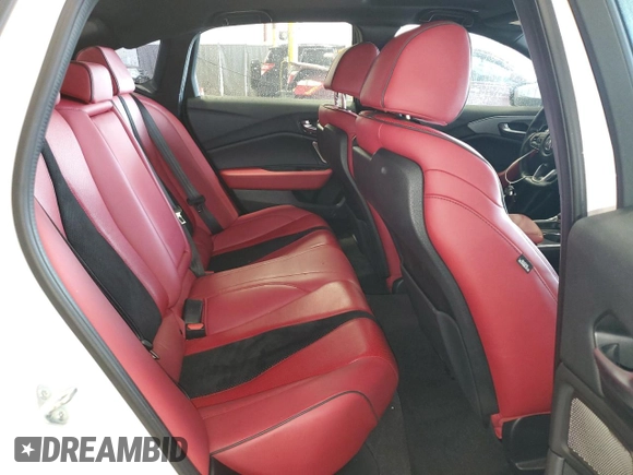2022 Acura TLX w/A-Spec Package with VIN 19UUB5F59NA002022, listed as a Copart auction lot 59362675 with 43,724 mi miles and Salvage title. Bid and sale history available at DreamBid. Image 10.