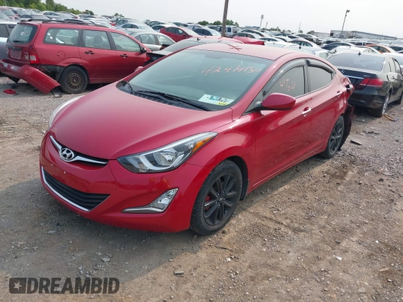 2016 Hyundai Elantra SE with VIN KMHDH4AE9GU545088, listed as a IAAI auction lot 42414150 with 74,924 mi miles and . Bid and sale history available at DreamBid. Image 17.