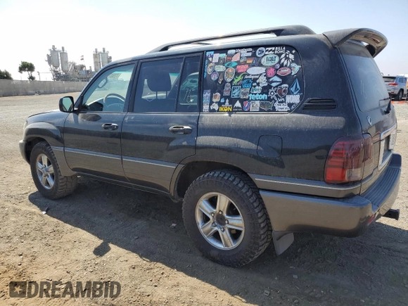 2006 Lexus LX 470 z VIN JTJHT00W264004516, wystawiony jako Copart lot #72607504 z przebiegiem 220 156 mil mil oraz Czysty tytuł • Clean title. Historia ofert i sprzedaży dostępna na DreamBid. Obrazek 2.