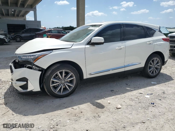 2019 Acura RDX w/Technology Pkg with VIN 5J8TC1H5XKL010600, listed as a Copart auction lot 53722555 with 89,146 mi miles and Salvage Title. Bid and sale history available at carsss.com. Image 1.