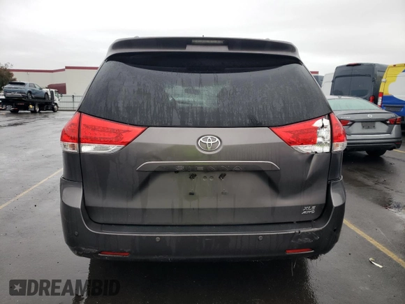 2012 Toyota Sienna XLE with VIN 5TDDK3DC1CS030952, listed as a Copart auction lot 85480444 with 222,158 mi miles and Salvage Title. Bid and sale history available at carsss.com. Image 6.