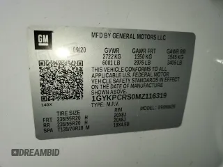 2021 Cadillac XT6 Premium Luxury z VIN 1GYKPCRS0MZ116319, wystawiony jako Copart lot #44315055 z przebiegiem 61 105 mil mil oraz Szkoda całkowita • Salvage title. Historia ofert i sprzedaży dostępna na DreamBid. Obrazek 14.