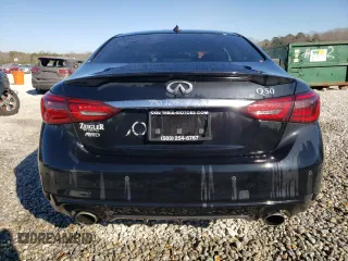 2022 Infiniti Q50 Luxe with VIN JN1EV7BR7NM341295, listed as a Copart auction lot 47003645 with 24,688 mi miles and Salvage title. Bid and sale history available at DreamBid. Image 6.