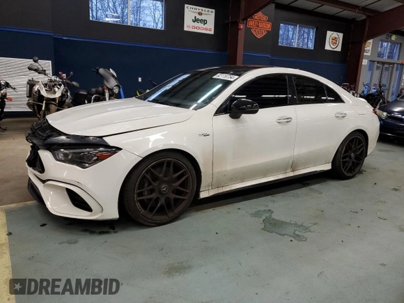 2021 Mercedes-Benz CLA 45 AMG with VIN W1K5J5DB2MN215325, listed as a Copart auction lot 82119754 with 51,071 mi miles and Clean Title. Bid and sale history available at DreamBid. Image 1.