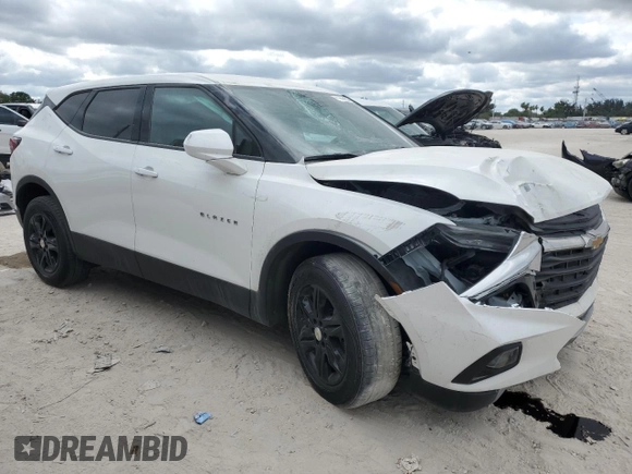 2021 Chevrolet Blazer LT with VIN 3GNKBCRS7MS578241, listed as a Copart auction lot 58149005 with 38,283 mi miles and Non repairable. Bid and sale history available at DreamBid. Image 4.