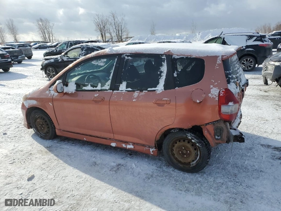 2007 Honda Fit Sport with VIN JHMGD38647S807874, listed as a Copart auction lot 43990335 with 257,120 mi miles and Salvage Title. Bid and sale history available at carsss.com. Image 2.