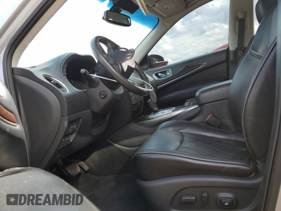 2013 Infiniti JX35 with VIN 5N1AL0MM4DC346349, listed as a Copart auction lot 54494605 with 186,729 mi miles and Salvage Title. Bid and sale history available at DreamBid. Image 7.