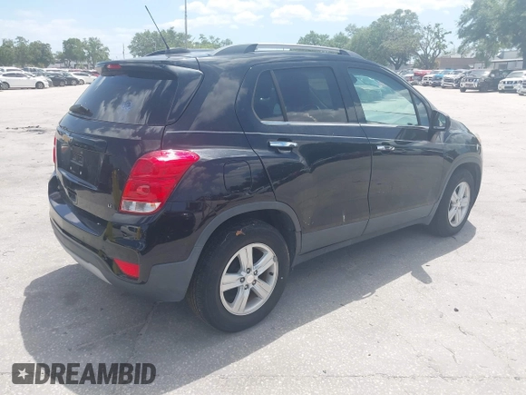 2018 Chevrolet Trax LT with VIN 3GNCJLSB9JL276974, listed as a IAAI auction lot 41959303 with 59,686 mi miles and . Bid and sale history available at carsss.com. Image 4.