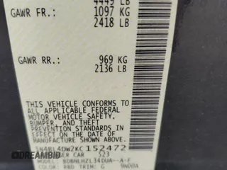 2019 Nissan Altima SV z VIN 1N4BL4DW2KC152472, wystawiony jako Copart lot #57840875 z przebiegiem 48 775 mil mil oraz Szkoda całkowita • Salvage title. Historia ofert i sprzedaży dostępna na DreamBid. Obrazek 12.