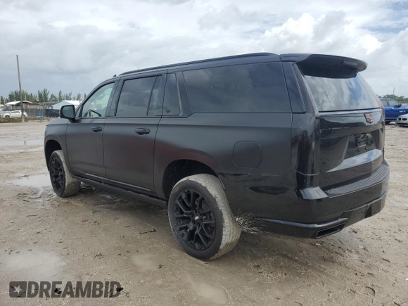 2022 Cadillac Escalade ESV Sport Platinum with VIN 1GYS4RKL7NR141315, listed as a Copart auction lot 74219824 with 50,588 mi miles and Salvage title. Bid and sale history available at DreamBid. Image 2.