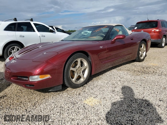 2003 Chevrolet Corvette with VIN 1G1YY32G535115457, listed as a Copart auction lot 74074604 with Not Provided miles and Salvage Title. Bid and sale history available at carsss.com. Image 1.