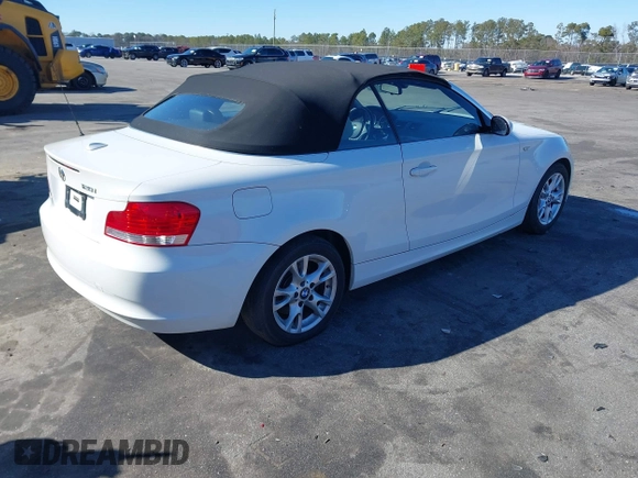 2008 BMW 1 Series 128i with VIN WBAUN13538VH79554, listed as a IAAI auction lot 41404844 with 101,489 mi miles and . Bid and sale history available at DreamBid. Image 4.