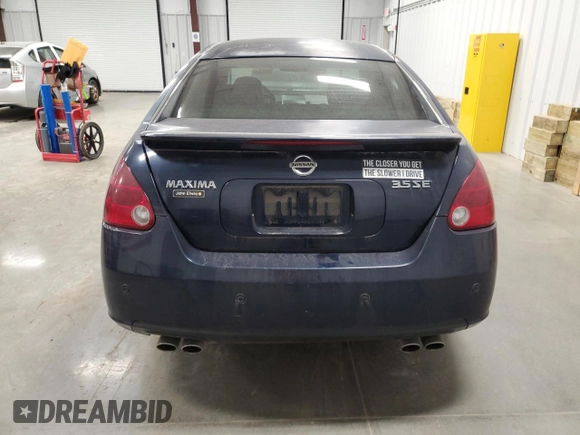 2007 Nissan Maxima 3.5 SL with VIN 1N4BA41E87C831834, listed as a Copart auction lot 41422205 with 134,025 mi miles and Salvage Title. Bid and sale history available at carsss.com. Image 6.