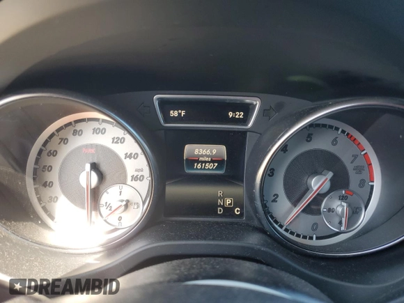 2016 Mercedes-Benz CLA 250 with VIN WDDSJ4GB5GN302519, listed as a Copart auction lot 54710595 with 161,507 mi miles and Salvage title. Bid and sale history available at DreamBid. Image 9.