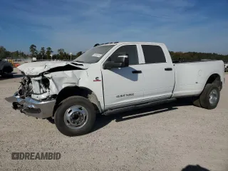2024 Ram 3500 Tradesman with VIN 3C63RRGL9RG128759, listed as a Copart auction lot 73563574 with 0 mi miles and Salvage Title. Bid and sale history available at carsss.com. Image 1.