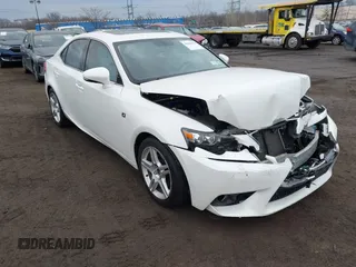 2015 Lexus IS 250 with VIN JTHCF1D25F5019537, listed as a IAAI auction lot 41643532 with 66,765 mi miles and . Bid and sale history available at DreamBid. Image 1.