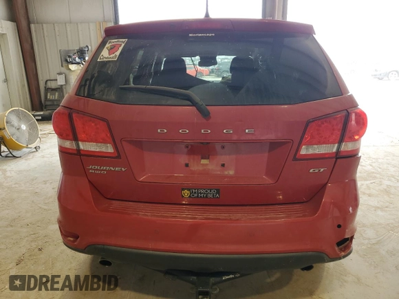 2017 Dodge Journey GT with VIN 3C4PDDEGXHT610387, listed as a Copart auction lot 49231325 with 93,383 mi miles and Salvage Title. Bid and sale history available at DreamBid. Image 6.