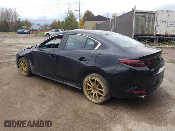 2021 Mazda 3 Preferred with VIN JM1BPBCL0M1308999, listed as a Copart auction lot 72750154 with Not Provided miles and Salvage Title. Bid and sale history available at DreamBid. Image 2.