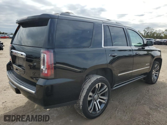 2018 GMC Yukon Denali with VIN 1GKS1CKJ8JR201028, listed as a Copart auction lot 83478394 with 133,302 mi miles and Salvage Title. Bid and sale history available at carsss.com. Image 3.
