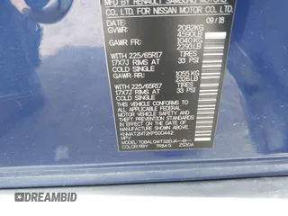 2019 Nissan Rogue SV с VIN KNMAT2MT2KP500442, выставлен на аукционе IAAI как лот 42602267 с пробегом 48 866 миль миль и . История ставок и продаж доступна на DreamBid. Изображение 9.