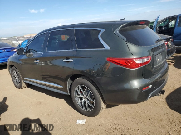 2013 Infiniti JX35 with VIN 5N1AL0MN1DC311938, listed as a Copart auction lot 70656364 with 131,258 mi miles and Salvage Title. Bid and sale history available at carsss.com. Image 2.