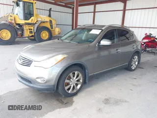2012 Infiniti EX Journey with VIN JN1AJ0HR2CM452343, listed as a IAAI auction lot 42216001 with 214,459 mi miles. Bid and sale history available at carsss.com. Image 2.