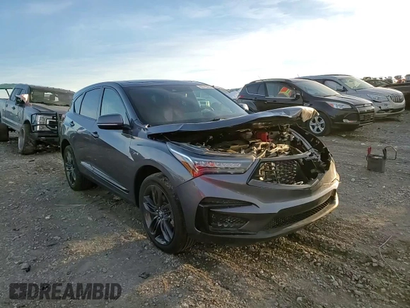 2021 Acura RDX w/A-Spec Package with VIN 5J8TC2H65ML046017, listed as a Copart auction lot 80743283 with 23,589 mi miles and Salvage Title. Bid and sale history available at carsss.com. Image 11.
