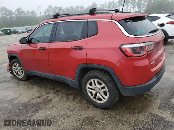2019 Jeep Compass Sport with VIN 3C4NJCAB3KT676551, listed as a Copart auction lot 58426385 with 205,020 mi miles and Salvage title. Bid and sale history available at DreamBid. Image 2.