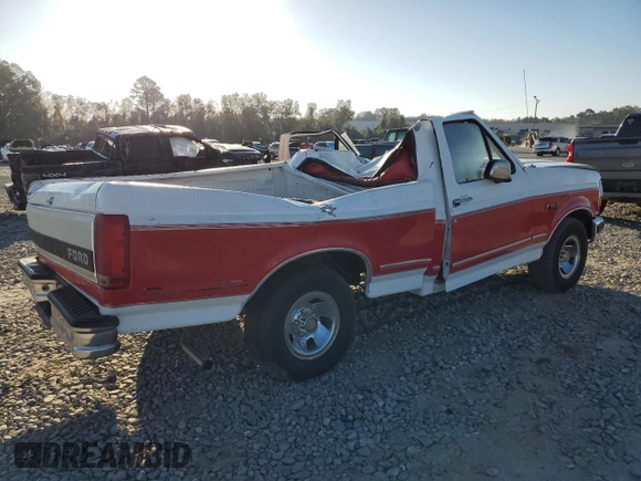1992 Ford F-150 with VIN 1FTDF15Y3NNA18376, listed as a Copart auction lot 77421854 with 0 mi miles and Salvage Title. Bid and sale history available at carsss.com. Image 3.