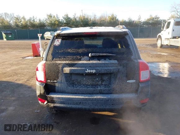 2012 Jeep Compass Latitude with VIN 1C4NJDEB5CD697957, listed as a IAAI auction lot 41807133 with 105,873 mi miles. Bid and sale history available at carsss.com. Image 16.
