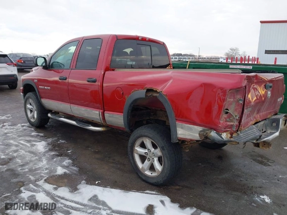 2007 Dodge Ram 1500 Laramie with VIN 1D7HU18237S252462, listed as a IAAI auction lot 41288154 with 179,220 mi miles. Bid and sale history available at carsss.com. Image 3.
