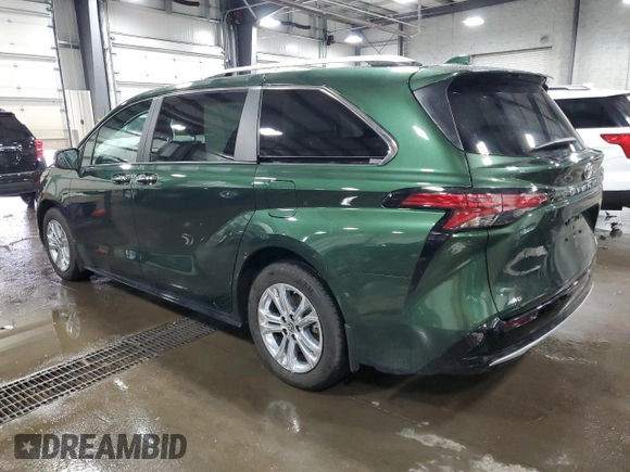 2023 Toyota Sienna Platinum with VIN 5TDESKFC1PS097942, listed as a Copart auction lot 50408805 with 15,101 mi miles and Salvage Title. Bid and sale history available at DreamBid. Image 2.