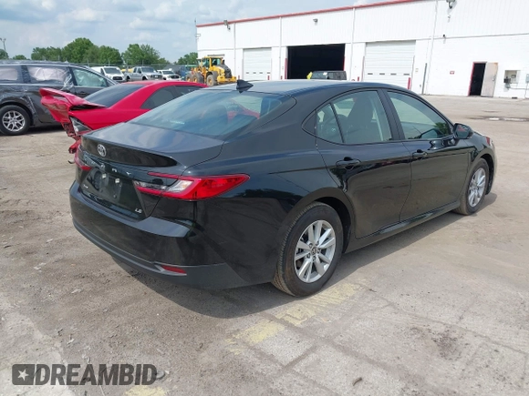 2025 Toyota Camry LE with VIN 4T1DAACK2SU546534, listed as a IAAI auction lot 42202582 with 11,087 mi miles and . Bid and sale history available at DreamBid. Image 4.