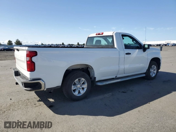 2023 Chevrolet Silverado 1500 Work Truck with VIN 3GCNAAED7PG301679, listed as a Copart auction lot 52553185 with 7,929 mi miles and Clean Title. Bid and sale history available at carsss.com. Image 3.