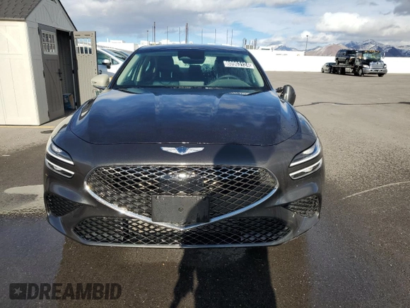 2023 Genesis G70 2.0T with VIN KMTG34TA4PU129199, listed as a Copart auction lot 80963124 with 15,729 mi miles and Salvage Title. Bid and sale history available at carsss.com. Image 5.