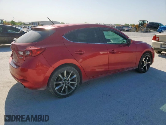 2018 Mazda 3 Touring with VIN 3MZBN1L38JM184671, listed as a Copart auction lot 52008405 with 114,292 mi miles and Salvage Title. Bid and sale history available at DreamBid. Image 3.