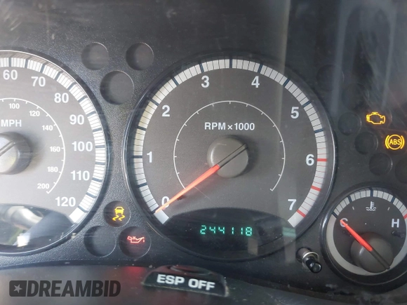 2007 Jeep Liberty Sport with VIN 1J4GK48K87W722615, listed as a IAAI auction lot 42055503 with 244,118 mi miles. Bid and sale history available at carsss.com. Image 15.