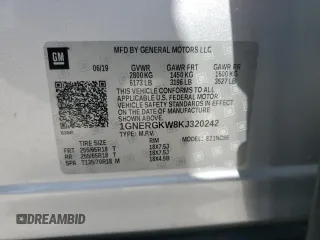 2019 Chevrolet Traverse LT Cloth z VIN 1GNERGKW8KJ320242, wystawiony jako Copart lot #60324095 z przebiegiem 103 680 mil mil oraz Szkoda całkowita • Salvage title. Historia ofert i sprzedaży dostępna na DreamBid. Obrazek 13.