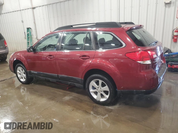 2014 Subaru Outback 2.5i with VIN 4S4BRBAC9E3304240, listed as a Copart auction lot 54567135 with 55,202 mi miles and Non repairable. Bid and sale history available at DreamBid. Image 2.