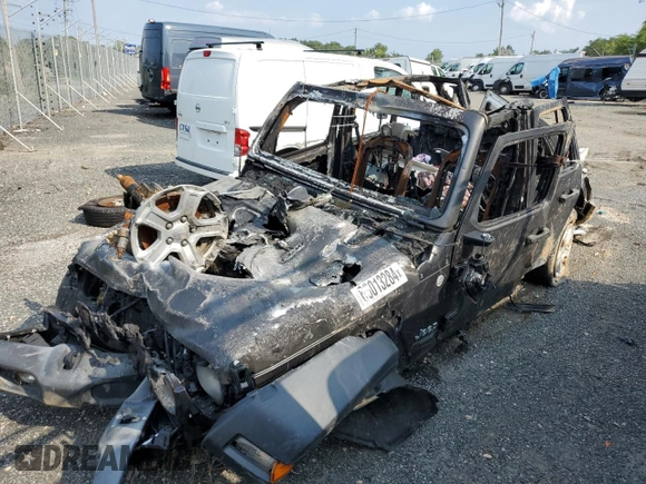 2019 Jeep Wrangler Unlimited Sport S with VIN 1C4HJXDN9KW636706, listed as a Copart auction lot 53625215 with Not provided miles and Non repairable. Bid and sale history available at DreamBid. Image 1.