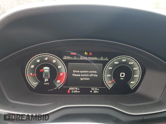 2021 Audi Q5 Prestige with VIN WA1CAAFY3M2019191, listed as a Copart auction lot 47166145 with 60,079 mi miles and Salvage title. Bid and sale history available at DreamBid. Image 9.