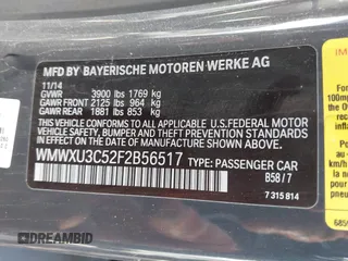 2015 MINI Hardtop 4 Door S with VIN WMWXU3C52F2B56517, listed as a IAAI auction lot 41437491 with 111,916 mi miles and . Bid and sale history available at DreamBid. Image 9.